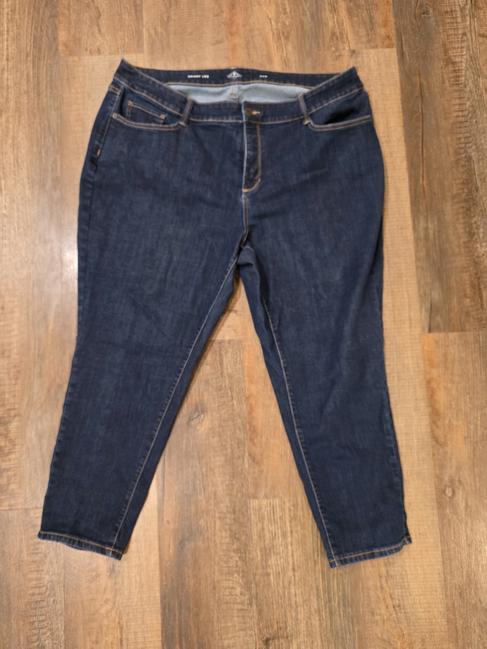St. John's Bay Dark Blue Cropped Slim Jeans